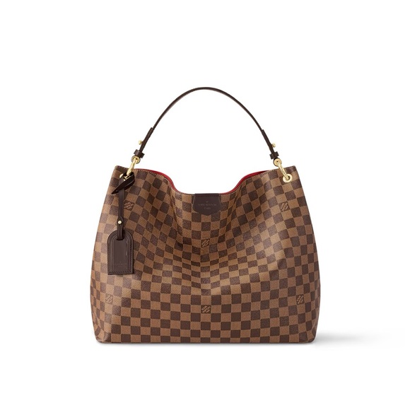 Designer Brown Checkered Women's Bag - Picture 1 of 5